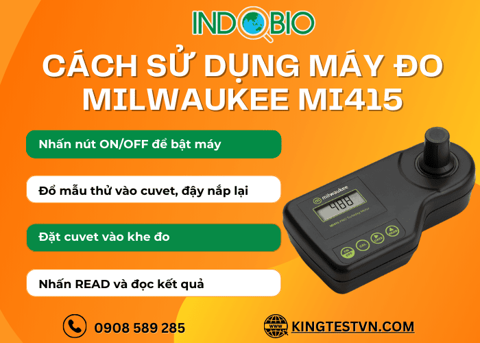Cách sử dụng máy đo độ đục Milwaukee MI415